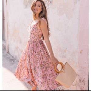 Gal Meets Glam Sarah Floral Fit & Flare Dress EUC